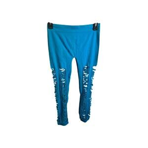 Soho Lady shredded leggings  one size fits most